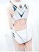 Nuoqi Anime Cosplay White Swimwear One-Piece Suits Costumes