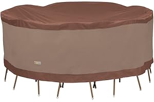 DUCK COVERS DUCKCOVERS Ultimate Waterproof Round Patio Table & Chair Set Cover, 88 Inch