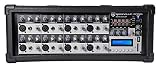 Rockville RPM85 2400w Powered 8 Channel Mixer,USB, 5 Band EQ, Effects/Bluetooth