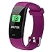 Meidexian888 Smart Bracelet for Android iOS, Heart Rate Sleep Monitor, Remote Photography USB Direct Charging IP68 Waterproof (Purple)thumb 3