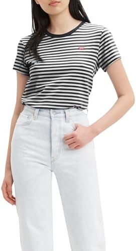 Damen Perfect Tee Raita Stripe Caviar S