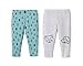 Lamaze Organic Baby Baby Pull On 2 Pack Leggings, Grey Fox/Green Trees, 12 Months