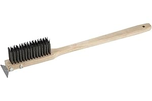 Winco BR-500 Heavy Duty Steel Wire Brush, 20-Inch, Medium
