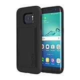 Samsung Galaxy S7 edge case, Incipio Stowaway, Credit Card Case with Integrated Stand Wallet Polycarbonate Rigid Cover  - Black