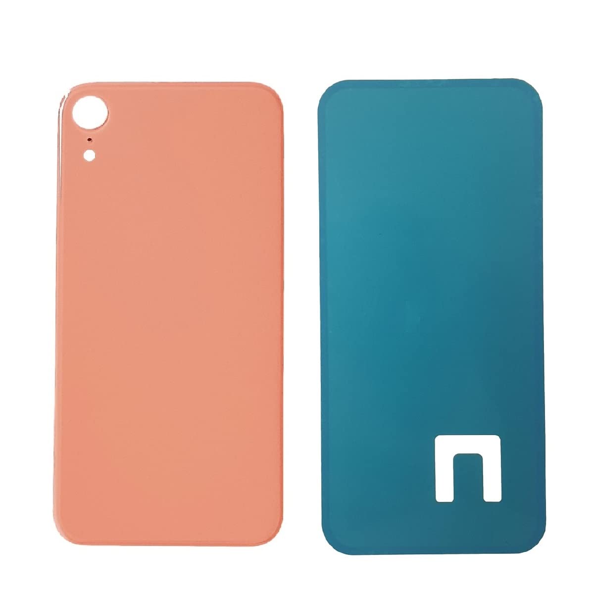 DHLK® Back Cover Glass Rear Housing Glass Replacement compatible with iPhone XR - NO LOGO (CORAL) — image 1