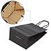 Ronvir 50Pcs Gift Bags Small 5.25x3.25x8 Inches Black Paper Bags With Handles Small Black Bag For Gifts, Shopping, Business, Birthday, Party, Wedding, Retail, Halloween, Christmas, Thanksgiving