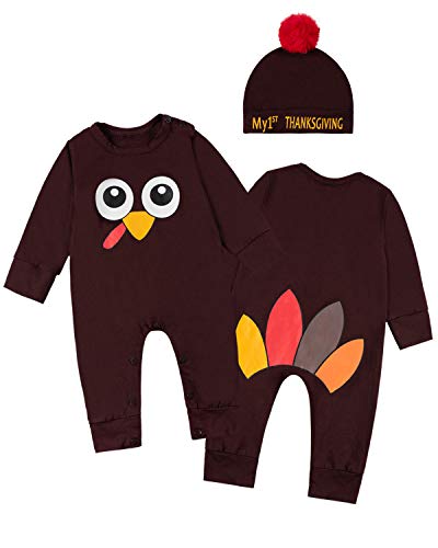 Infant Baby Boy Girl Turkey Outfit First Thanksgiving ...