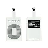 Wireless Charger Receiver Ultra-thin Qi Standard Wireless Charging Receiver Patch Module for iphone 5 5S 5C 6 6S 7 Universal Receiver White Color (For iphone 6 plus 7 plus)