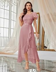 BeryLove Prom Dresses for Women Wedding Guest