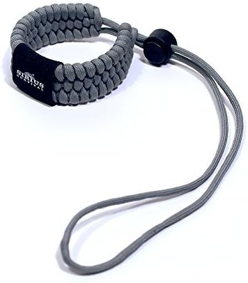 Paracord Camera Wrist Strap - Sirius Survival - Adjustable Size - 550lb Paracord - 4 Colors - Wrist Strap for Cameras, Binoculars &amp; Other Hand Held Items (Gray) by PCWS