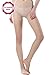 Miya 12 Colors,Women's Control Top 12 Den All Sheer Toe silk stockings Tights Panty Hose,Light Nude,Medium / Large