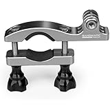 SANDMARC Navy Mount: 15-35mm All-Aluminum Handlebar, Seat Post, Bike & Ski Pole Mount for GoPro Hero 7, Osmo Action, Hero 6, 5, 4, 3+, & 3 Cameras