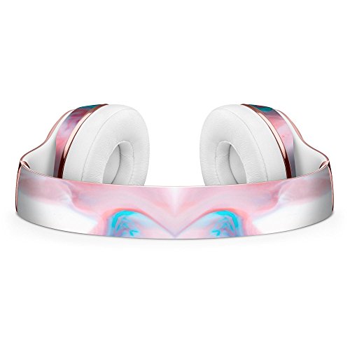 Marbleized Teal and Pink V2 DesignSkinz Full-Body Skin Kit for the Beats by Dre Solo 2 Wireless Headphones / Ultra-Thin / Matte Finished / Protective Skin Wrap