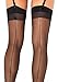 Leg Avenue Women's Backseam Stockings, Black Cuban Heel, One Size
