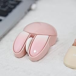 Lomiluskr Cute Bunny Wireless Mouse, Lightweight