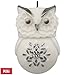 2017 Hallmark Lovely Li'l Owl With Snowflake Porcelain Mini Ornament