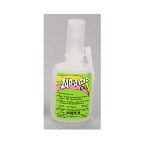 Pacer Technology (Zap) Zap-A-Gap Adhesives, 1 oz, White (PT-02)