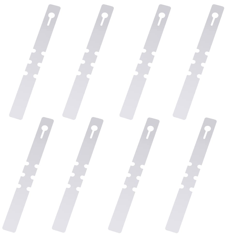 100 PCS Plant Labels - Plastic Tree Tags - Adjustable Wrap Around Hanging Tags - Waterproof Garden & Nursery Labels - White, 2x20cm