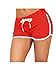 Yoga Running Workout Shorts Tankoo Athletic Elastic Waist Wine Red S