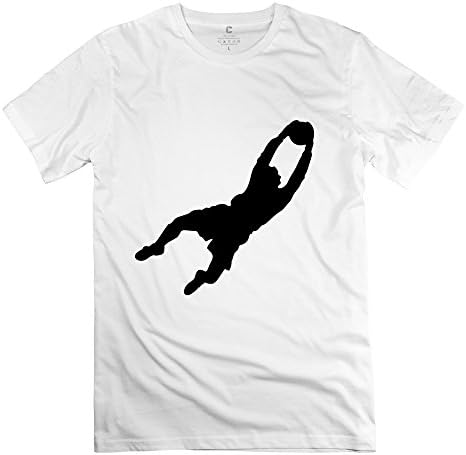 Cool Soccer Goalkeeper O Neck Men T Shirt White Size L New Arrival By Rahk