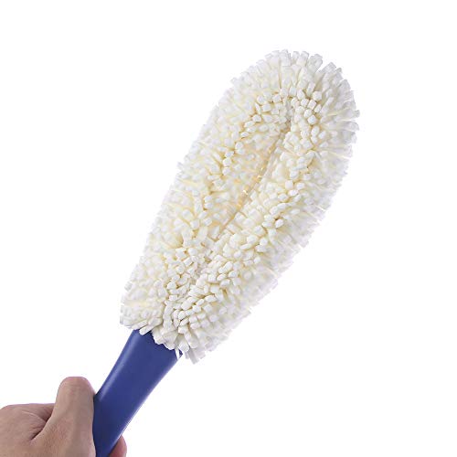EORTA Set of 2 Glassware Brushes with Long Handle Home Decanter Cleaning Brushes Flexible Bottle Scourer No Scratch, for Wineglass, Narrow Neck Goblets, Cups