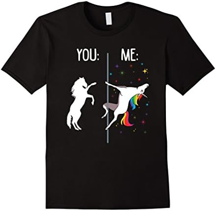 Mens you and me unicorn tshirt Large Black