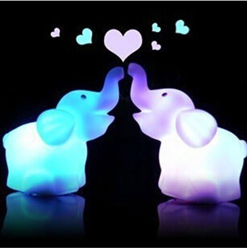 Color Changing Desk Bedroom Party Wedding Lamp LED Night Light,Elephant