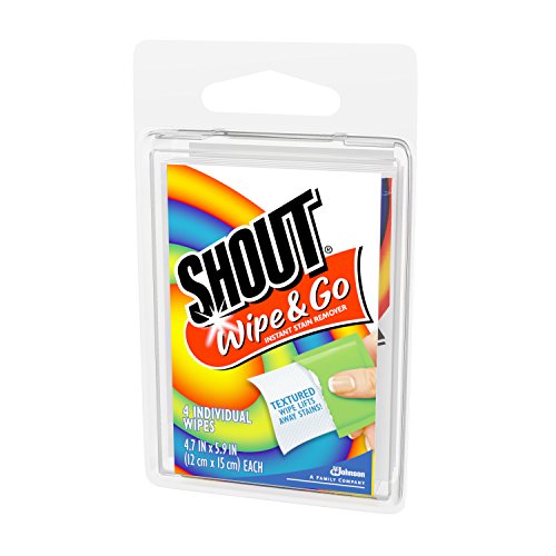 Shout Wipe & Go Wipes, 4-Count (Pack of 24)