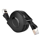 FOSA CAT 7 Ethernet Cable, Retractable CAT7 RJ45