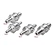 Excelvan 2 Packs 6MM/0.24Inch 1/4” Chrome Aluminium Fuel Non-return One Way Check Valve Oil Petrol Diesel Marine Water