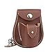 KOSIBATE Slingshot Ammo Pouch, Catapult Leather Hunting Holder for 3/8” 1/2” 1/4” 6mm 8mm Steel Balls(Brown)