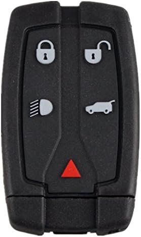 Dudely 5 Buttons Uncut Insert Key Fob Remote Control Case Shell Replacement 3043A-TX9 for Freelander Discovery 2