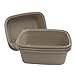 Obstnny 8 L Small Commercial Bus Tub, Plastic Dishpan Wash Basin, 5 Packs, Navy Blue