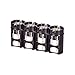 Storacell by Powerpax Slimline C Battery Storage Caddy, Black, Holds 4 Batteries (Not Included)