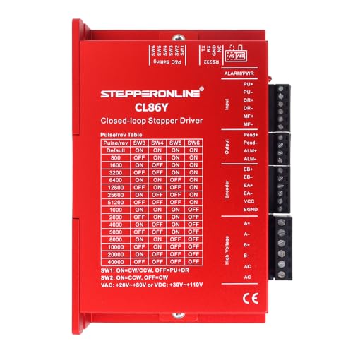 STEPPERONLINE Motortreiber der Y-Serie Closed Loop Motor 0-8,5A, 20-80VAC/30-110VDC für Nema 34-Motor