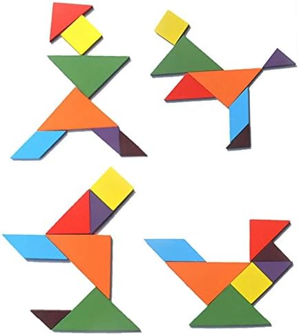 Wooden Tangram Puzzle for Mind Development of Kids, Brain Teaser For 3 Year And Above
