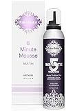 Fake Bake 5 Minute Mousse Instant Sunless Self Tanning | Super Quick Speed-Dry Formula | Long-Lasting Natural Golden Glow |Easy Application Gloves Included | 7 oz