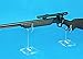 Easels by Amron Rifle, Long Gun Wide Top Display Stand, for Displays and Shows, Clear Acrylic, Sold AS Single Units for Mixing Sizes. (Usually Pick 2) (8 inch)