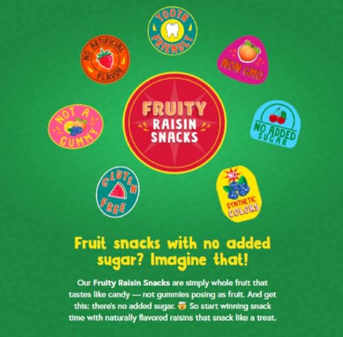SUN-MAID SOUR MIXED BERRY FRUITY RAISIN SNACKS – (56 PACK) 0.7 OZ POUCHES – SOUR MIXED BERRY RAISINS – DRIED FRUIT SNACK FOR LUNCHES AND SNACKS