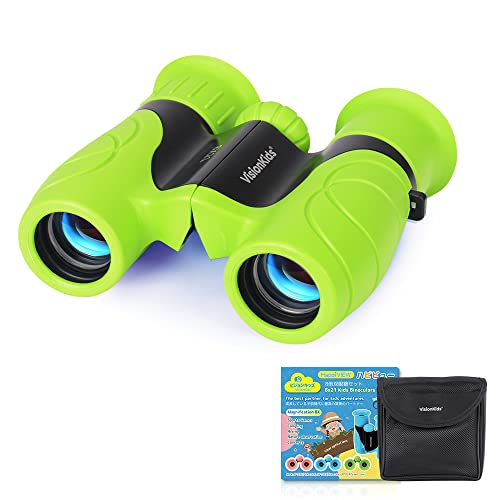 VisionKids 双眼鏡 コンサート双眼鏡 8倍 8X21mm 双眼鏡 大人子供兼用 プリズムBak4搭載 酔いにくい 生活防水 小型 軽量 バードヴォッチング 自然観察 スポーツ観戦 コンサート ライブ おもちゃ 望遠鏡 8倍 双眼鏡 ライブ用 大人・子供兼用 天体観測/遠足/スポーツ観戦/野球相撲観戦/歌舞伎鑑賞/オペラグラス/登山など適用 誕生日プレゼントクリスマスプレゼント 収納袋付き 日本語取説明書(グリーン)