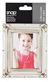Snap Distressed White Ornate Tabletop Frame, 2 by 3-Inch