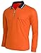 BCPOLO Zip Polo Shirt Athletic Long Sleeve Dri Fit Zip Polo