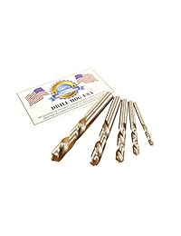 Drill Hog EE. UU. 5 pieza zurdos Juego de brocas niobio NB41