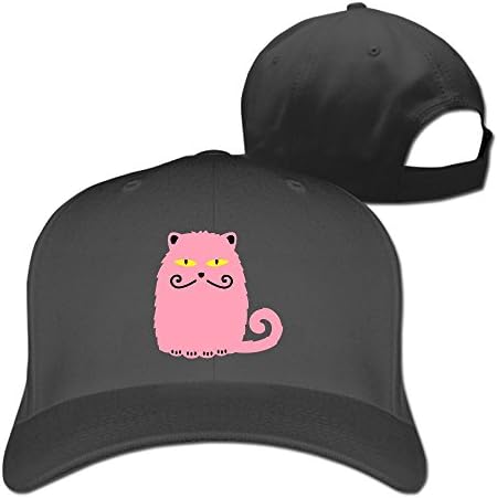 Mens 100% Cotton Cap Adjustable Hat Persian Cat