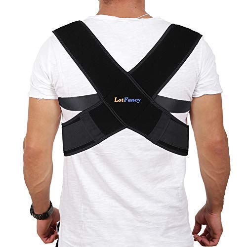 Back Posture Corrector, FDA Approved Clavicle Brace for Women Men, Shoulder, Neck, Back Pain Relief, Large (39
