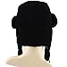 mysuntown Heavyweight Winter Trooper Trapper Hat Ushanka Russian Hat with Mini Pocket(Black Color)