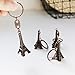 Mydio 15 Pack Eiffel Tower Keychain Key Ring,French Souvenir Paris Keychain