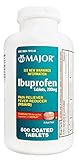 Major Pharmaceuticals 700628 Ibuprofen Analgesic Tablet, Compare to Advil, 200 mg, Brown (Pack of 500)