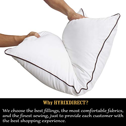 image for HYRIXDIRECT 2 Pack Bed Pillows for Sleeping Down Alternative Sleeping 