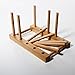 2 Tiers Bamboo Dish Rack Dishes Drainboard Drying Drainer Storage Holder Stand Kitchen Cabinet Organizer for Dish / Plate / Bowl / Cup / Pot Lid / Book (Small Size)